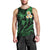 Hawaii Men Tank Top Lanai Islands Polynesian Sunset Plumeria Green Vibe LT9 - Polynesian Pride