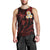 Polynesian Hawaii Men Tank Top Lanai Islands with Pacific Plumeria Red Vibe LT9 - Polynesian Pride