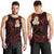 Polynesian Hawaii Men Tank Top Lanai Islands with Pacific Plumeria Red Vibe LT9 - Polynesian Pride