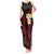 Polynesian Hawaii Tank Maxi Dress Lanai Islands with Pacific Plumeria Red Vibe LT9 Women Red - Polynesian Pride