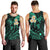 Polynesian Hawaii Men Tank Top Lanai Islands with Pacific Plumeria Turquoise Vibe LT9 - Polynesian Pride