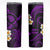 Hawaii Lanaʻi Islands Pacific Plumeria Skinny Tumbler Purple Polynesian Tattoo