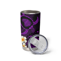 Hawaii Lanaʻi Islands Pacific Plumeria Tumbler Cup Purple Polynesian Tattoo