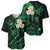 Hawaii Baseball Jersey Kauai Islands Polynesian Sunset Plumeria Green Vibe LT9 - Polynesian Pride