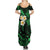 Hawaii Summer Maxi Dress Kauai Islands Polynesian Sunset Plumeria Green Vibe LT9 - Polynesian Pride