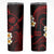 Hawaii Kauai Islands Pacific Plumeria Skinny Tumbler Red Polynesian Tattoo