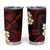 Hawaii Kauai Islands Pacific Plumeria Tumbler Cup Red Polynesian Tattoo