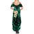 Polynesian Hawaii Summer Maxi Dress Kauai Islands with Pacific Plumeria Turquoise Vibe LT9 - Polynesian Pride