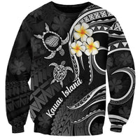 Polynesian Hawaii Sweatshirt Kauai Islands with Pacific Plumeria White Vibe LT9 Unisex White - Polynesian Pride