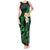 Hawaii Tank Maxi Dress Kahoolawe Islands Polynesian Sunset Plumeria Green Vibe LT9 Women Green - Polynesian Pride