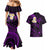 Polynesian Hawaii Couples Mermaid Dress And Hawaiian Shirt Kahoolawe Islands with Pacific Plumeria Purple Vibe LT9 - Polynesian Pride