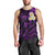 Polynesian Hawaii Men Tank Top Kahoolawe Islands with Pacific Plumeria Purple Vibe LT9 - Polynesian Pride