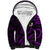 Polynesian Hawaii Sherpa Hoodie Kahoolawe Islands with Pacific Plumeria Purple Vibe LT9 Unisex Purple - Polynesian Pride