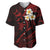 Polynesian Hawaii Baseball Jersey Kahoolawe Islands with Pacific Plumeria Red Vibe LT9 Red - Polynesian Pride