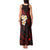 Polynesian Hawaii Tank Maxi Dress Kahoolawe Islands with Pacific Plumeria Red Vibe LT9 - Polynesian Pride