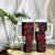 Hawaii Kahoolawe Islands Pacific Plumeria Tumbler With Handle Red Polynesian Tattoo