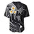 Polynesian Hawaii Baseball Jersey Kahoolawe Islands with Pacific Plumeria White Vibe LT9 - Polynesian Pride