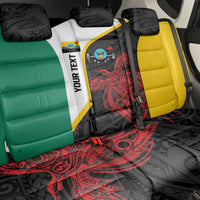 Personalised PNG Hela Province Back Car Seat Cover Bird of Paradise Tattoo Flag Motif - Polynesian Pride