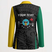 Personalised PNG Hela Province Blazer Bird of Paradise Tattoo Flag Motif - Polynesian Pride