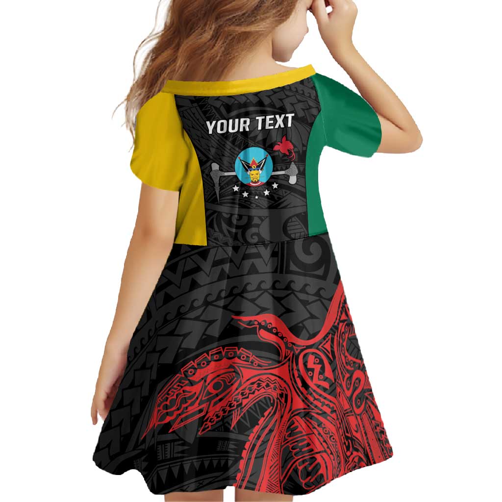 Personalised PNG Hela Province Family Matching Tank Maxi Dress and Hawaiian Shirt Bird of Paradise Tattoo Flag Motif - Polynesian Pride