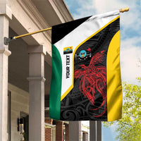 Personalised PNG Hela Province Garden Flag Bird of Paradise Tattoo Flag Motif - Polynesian Pride