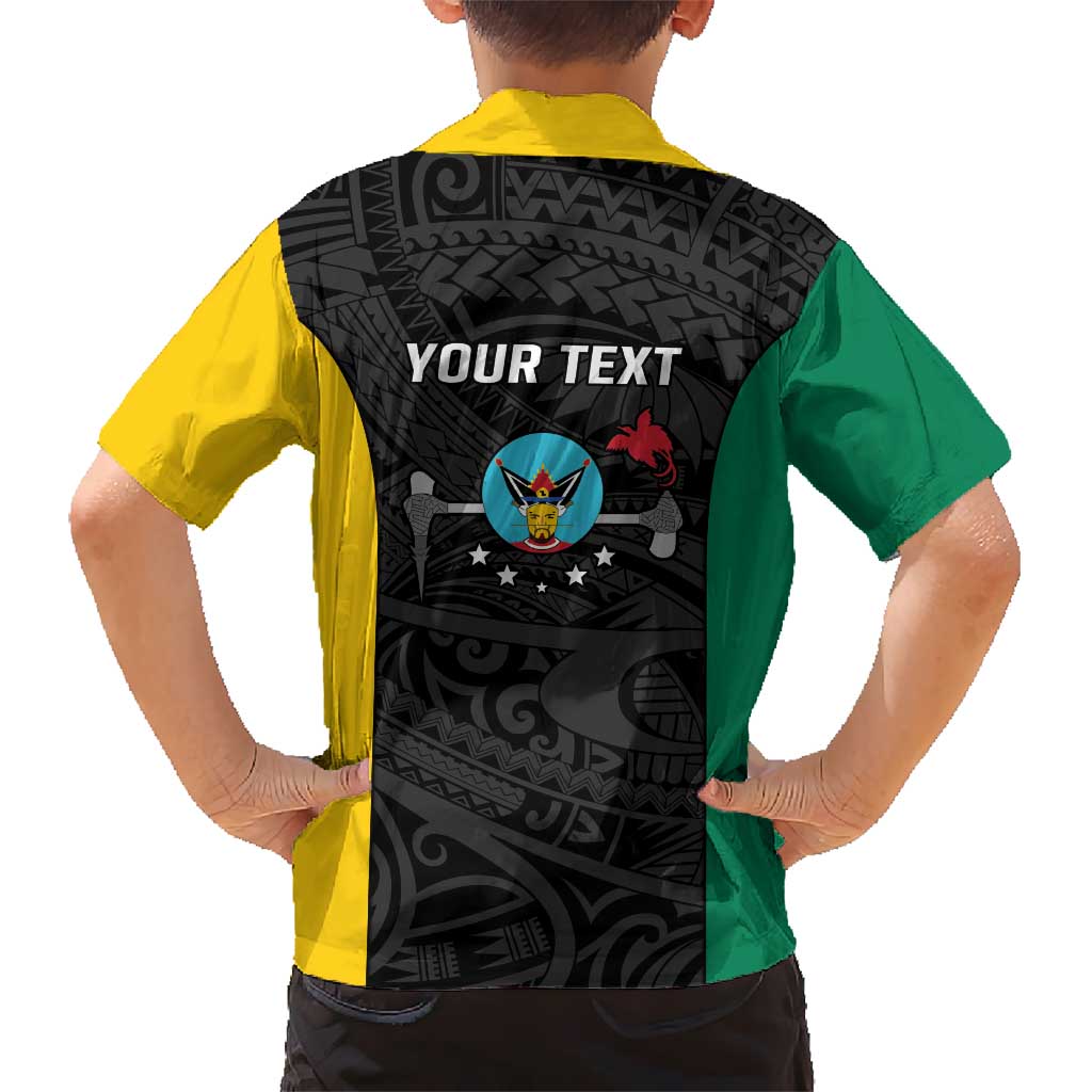 Personalised PNG Hela Province Hawaiian Shirt Bird of Paradise Tattoo Flag Motif LT9 - Polynesian Pride