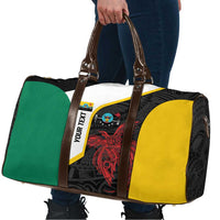 Personalised PNG Hela Province Travel Bag Bird of Paradise Tattoo Flag Motif - Polynesian Pride