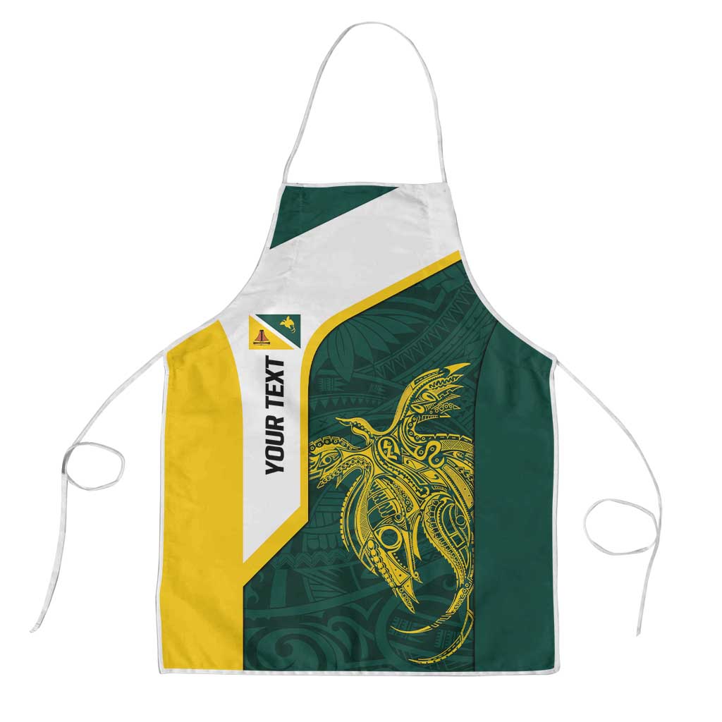 Personalised PNG Jiwaka Province Apron Bird of Paradise Tattoo Flag Motif - Polynesian Pride