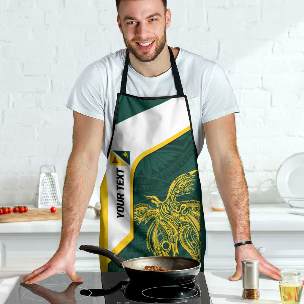 Personalised PNG Jiwaka Province Apron Bird of Paradise Tattoo Flag Motif - Polynesian Pride