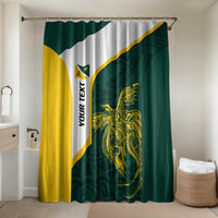 Personalised PNG Jiwaka Province Bathroom Set Bird of Paradise Tattoo Flag Motif - Polynesian Pride