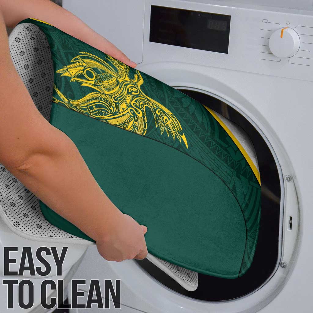 Personalised PNG Jiwaka Province Bathroom Set Bird of Paradise Tattoo Flag Motif - Polynesian Pride