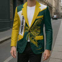 Personalised PNG Jiwaka Province Blazer Bird of Paradise Tattoo Flag Motif - Polynesian Pride