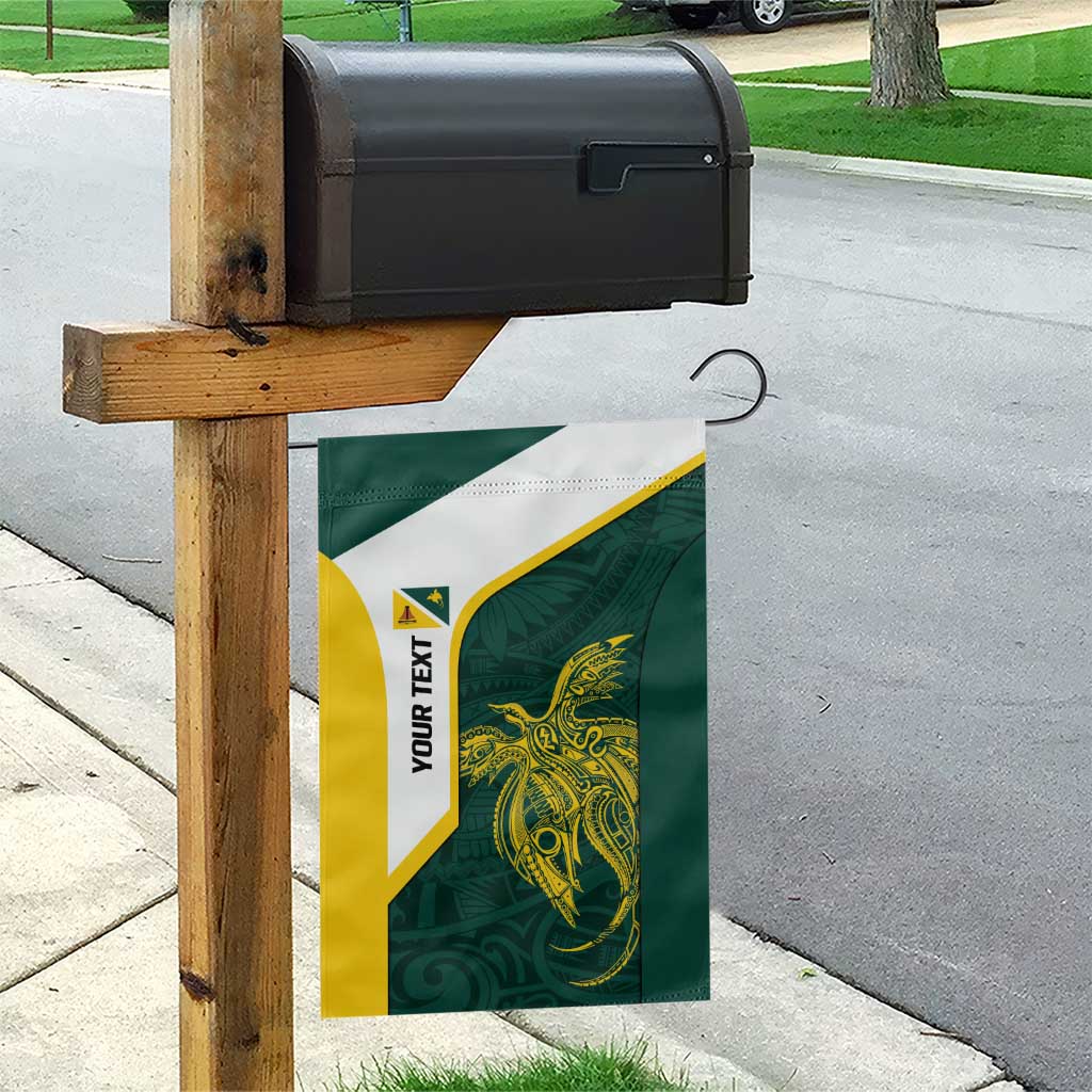 Personalised PNG Jiwaka Province Garden Flag Bird of Paradise Tattoo Flag Motif - Polynesian Pride