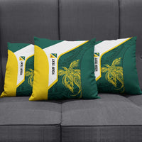 Personalised PNG Jiwaka Province Pillow Cover Bird of Paradise Tattoo Flag Motif - Polynesian Pride