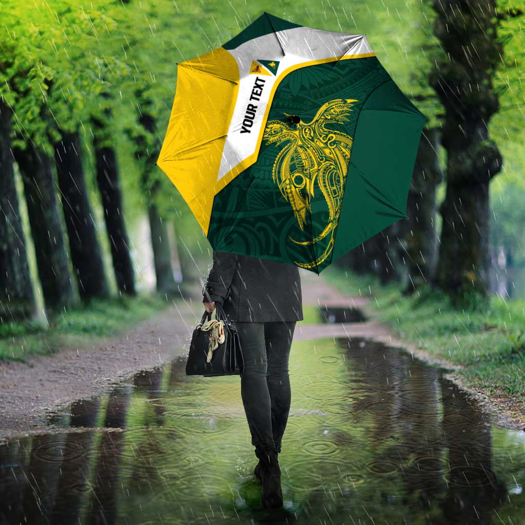 Personalised PNG Jiwaka Province Umbrella Bird of Paradise Tattoo Flag Motif - Polynesian Pride