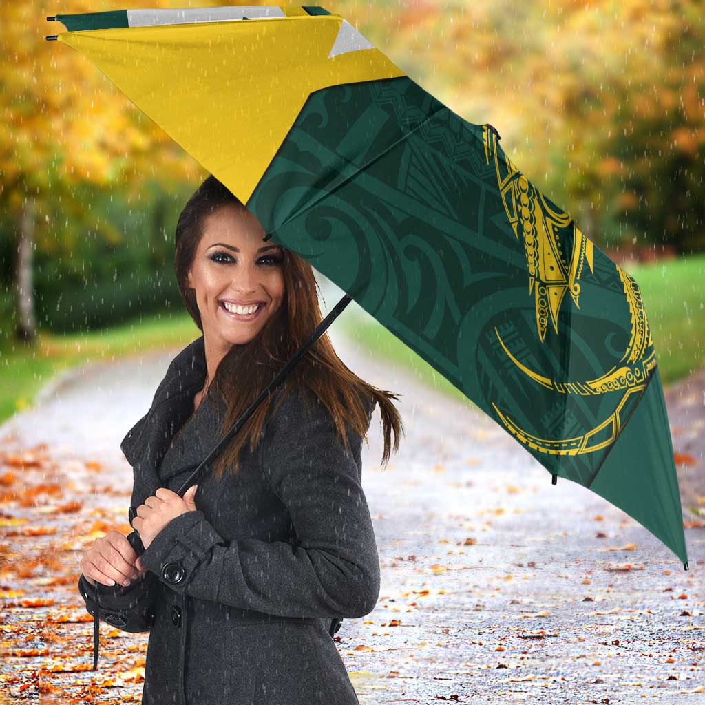 Personalised PNG Jiwaka Province Umbrella Bird of Paradise Tattoo Flag Motif - Polynesian Pride