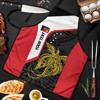 Personalised PNG Sandaun Province Apron Bird of Paradise Tattoo Flag Motif - Polynesian Pride