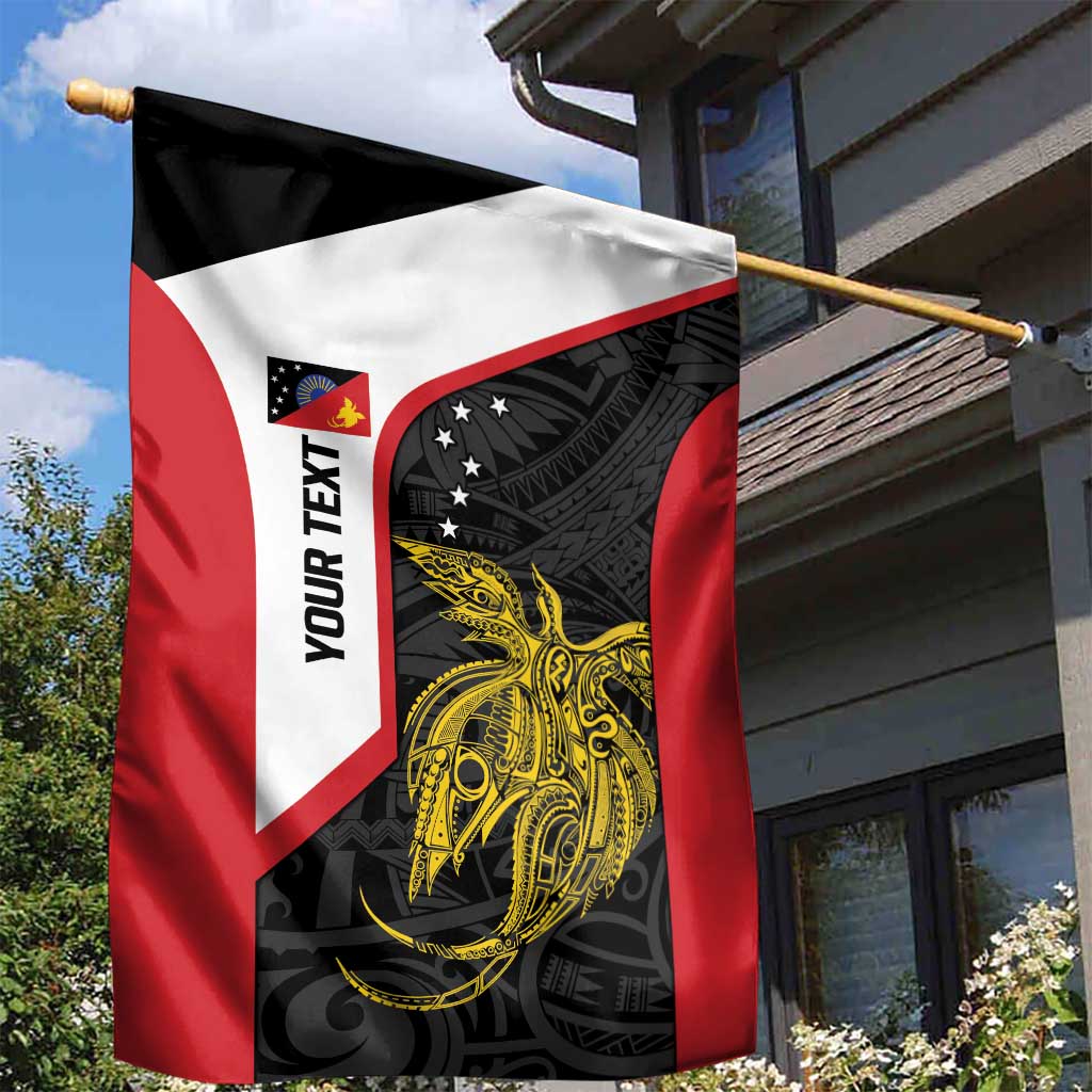 Personalised PNG Sandaun Province Garden Flag Bird of Paradise Tattoo Flag Motif - Polynesian Pride