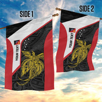 Personalised PNG Sandaun Province Garden Flag Bird of Paradise Tattoo Flag Motif - Polynesian Pride