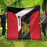 Personalised PNG Sandaun Province Quilt Bird of Paradise Tattoo Flag Motif - Polynesian Pride