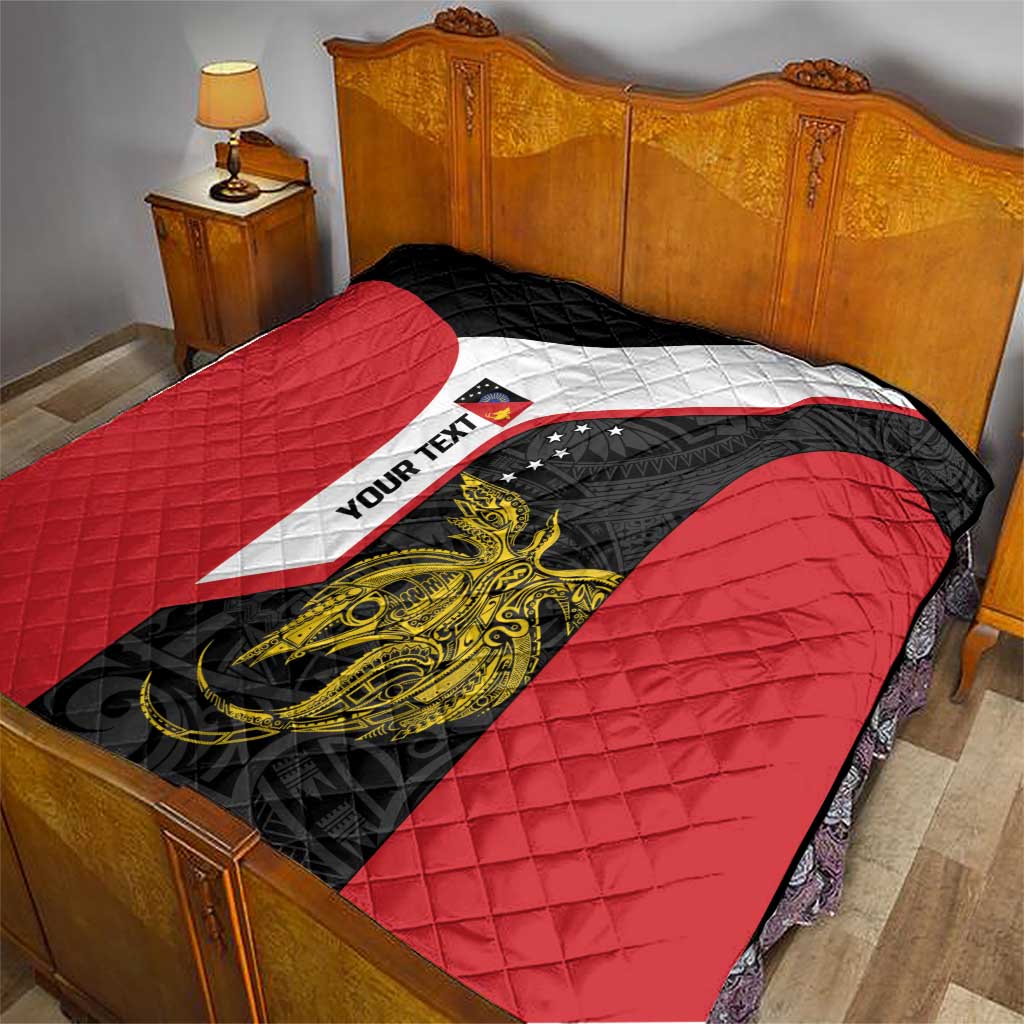 Personalised PNG Sandaun Province Quilt Bird of Paradise Tattoo Flag Motif - Polynesian Pride