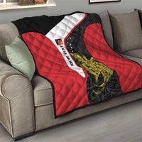 Personalised PNG Sandaun Province Quilt Bird of Paradise Tattoo Flag Motif - Polynesian Pride