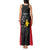 Personalised PNG Sandaun Province Tank Maxi Dress Bird of Paradise Tattoo Flag Motif - Polynesian Pride
