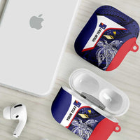 Personalised PNG West New Britain Province AirPods Case Bird of Paradise Tattoo Flag Motif - Polynesian Pride