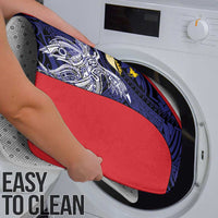 Personalised PNG West New Britain Province Bathroom Set Bird of Paradise Tattoo Flag Motif - Polynesian Pride