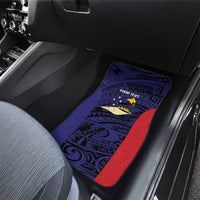 Personalised PNG West New Britain Province Car Mats Bird of Paradise Tattoo Flag Motif LT9 - Polynesian Pride