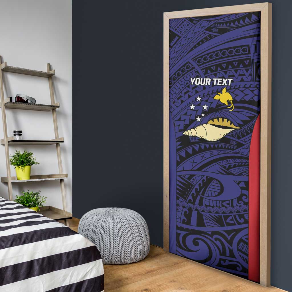 Personalised PNG West New Britain Province Door Cover Bird of Paradise Tattoo Flag Motif - Polynesian Pride