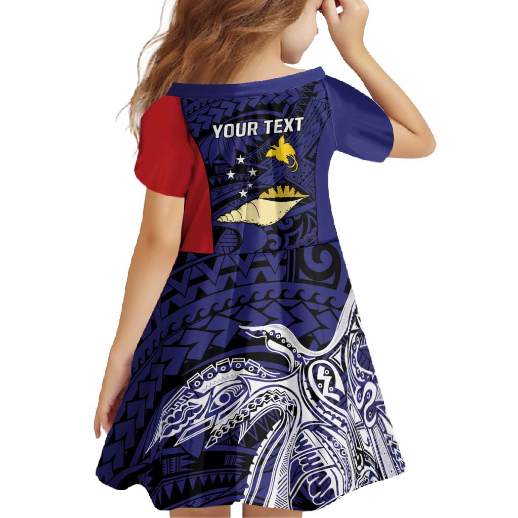 Personalised PNG West New Britain Province Family Matching Long Sleeve Bodycon Dress and Hawaiian Shirt Bird of Paradise Tattoo Flag Motif LT9 - Polynesian Pride
