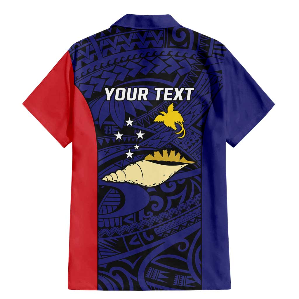 Personalised PNG West New Britain Province Family Matching Mermaid Dress and Hawaiian Shirt Bird of Paradise Tattoo Flag Motif LT9 - Polynesian Pride
