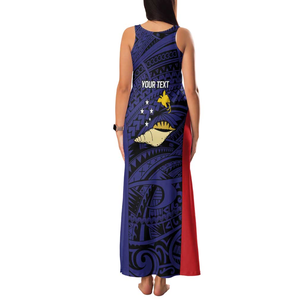 Personalised PNG West New Britain Province Family Matching Tank Maxi Dress and Hawaiian Shirt Bird of Paradise Tattoo Flag Motif LT9 - Polynesian Pride